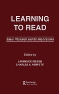 Cover: Learning To Read - Routledge
