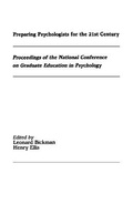 Cover: Preparing Psychologists for the 21st Century - Routledge