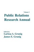 Cover: Public Relations Research Annual - Routledge
