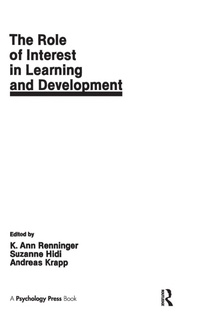 Enlarge image Cover: The Role of interest in Learning and Development - Psychology Press