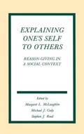 Cover: Explaining One's Self To Others - Routledge