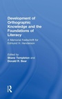 Cover: Development of Orthographic Knowledge and the Foundations of Literacy - Routledge