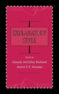 Enlarge image Cover: Explanatory Style - Routledge