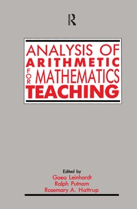 Enlarge image Cover: Analysis of Arithmetic for Mathematics Teaching - Routledge