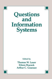 Enlarge image Cover: Questions and Information Systems - Psychology Press