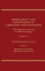Cover: Modularity and Constraints in Language and Cognition - Psychology Press