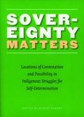 Cover: Sovereignty Matters - University of Nebraska Press