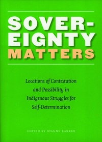 Enlarge image Cover: Sovereignty Matters - University of Nebraska Press