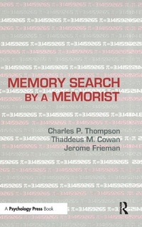 Enlarge image Cover: Memory Search By A Memorist - Psychology Press