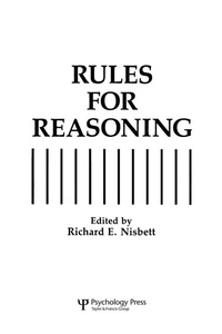Enlarge image Cover: Rules for Reasoning - Psychology Press