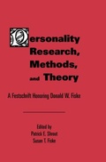Cover: Personality Research, Methods, and Theory - Psychology Press