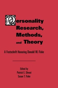 Enlarge image Cover: Personality Research, Methods, and Theory - Psychology Press