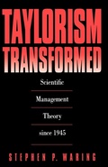 Cover: Taylorism Transformed - The University of North Carolina Press