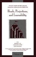 Cover: Syntactic Theory and First Language Acquisition - Psychology Press