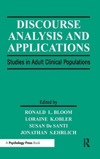 Enlarge image Cover: Discourse Analysis and Applications - Psychology Press
