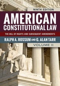 Cover: American Constitutional Law, Volume II - Westview Press Inc