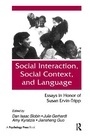 Cover: Social interaction, Social Context, and Language - Psychology Press