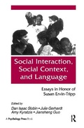 Cover: Social interaction, Social Context, and Language - Psychology Press