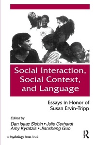 Enlarge image Cover: Social interaction, Social Context, and Language - Psychology Press