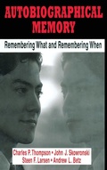 Cover: Autobiographical Memory - Psychology Press
