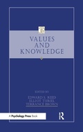 Cover: Values and Knowledge - Psychology Press