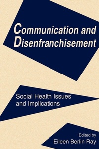 Enlarge image Cover: Communication and Disenfranchisement - Routledge