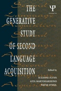 Cover: The Generative Study of Second Language Acquisition - Psychology Press