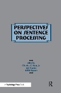 Cover: Perspectives on Sentence Processing - Psychology Press