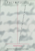 Cover: Palimpsests - University of Nebraska Press