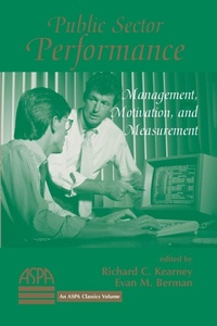Enlarge image Cover: Public Sector Performance - Westview Press Inc