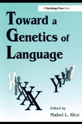 Cover: Toward A Genetics of Language - Psychology Press
