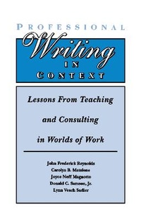 Bild vergrößern Bild: Professional Writing in Context - Routledge