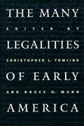Cover: The Many Legalities of Early America - The University of North Carolina Press