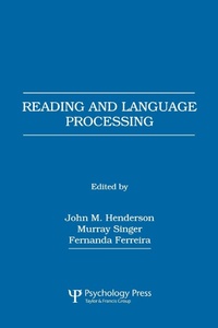 Abbildung von: Reading and Language Processing - Psychology Press