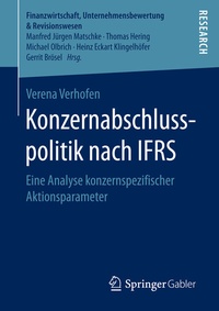 Abbildung von: Konzernabschlusspolitik nach IFRS - Springer Gabler