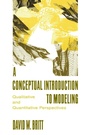 Cover: A Conceptual Introduction To Modeling - Psychology Press
