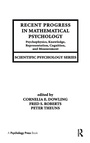 Cover: Recent Progress in Mathematical Psychology - Psychology Press