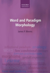 Abbildung von: Word and Paradigm Morphology - OUP eBook
