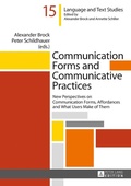 Cover: Communication Forms and Communicative Practices - Peter Lang Verlag