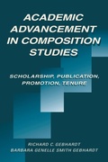 Cover: Academic Advancement in Composition Studies - Routledge