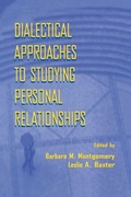 Cover: Dialectical Approaches to Studying Personal Relationships - Psychology Press