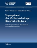 Cover: Tagungsband der 18. Hochschultage Berufliche Bildung - TUDpress Verlag der Wissenschaften GmbH