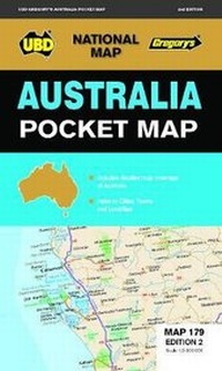 Abbildung von: Australia Pocket Map 179 2nd ed - UBD Gregory's