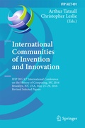 Cover: International Communities of Invention and Innovation - Springer