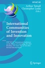 Cover: International Communities of Invention and Innovation - Springer