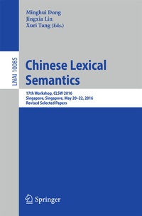 Abbildung von: Chinese Lexical Semantics - Springer