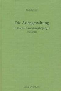 Abbildung von: Die Ariengestaltung in Bachs Kantatenjahrgang I (1723/1724) - dohr köln