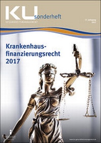 Abbildung von: Krankenhausfinanzierungsrecht 2017 - mgo fachverlage GmbH & Co. KG