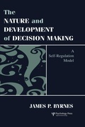 Cover: The Nature and Development of Decision-making - Psychology Press Ltd