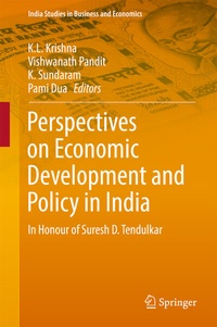 Enlarge image Cover: Perspectives on Economic Development and Policy in India - Springer